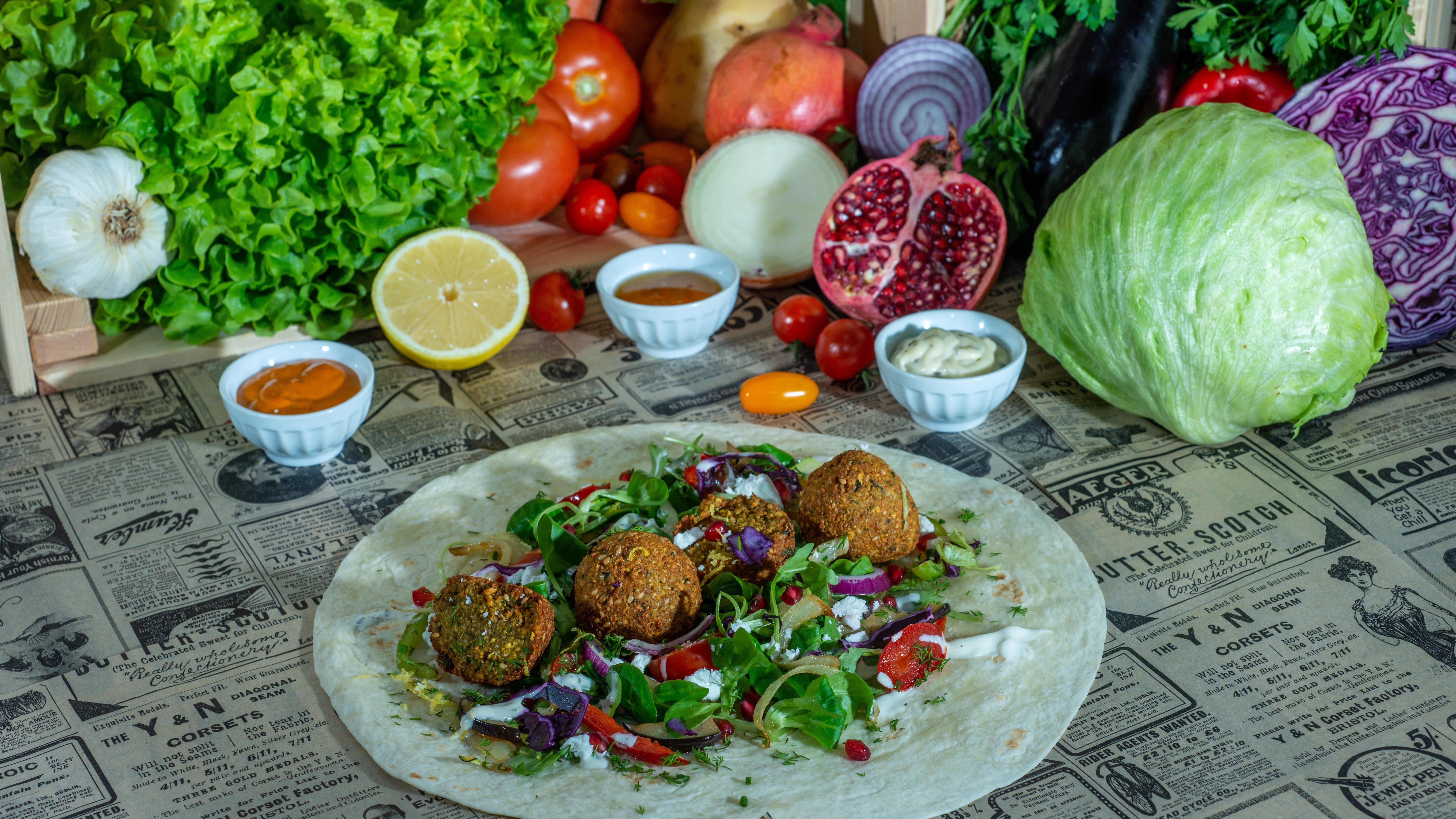 Combo végétarien( Falafels ) 🧆 +🍟 13.70 €