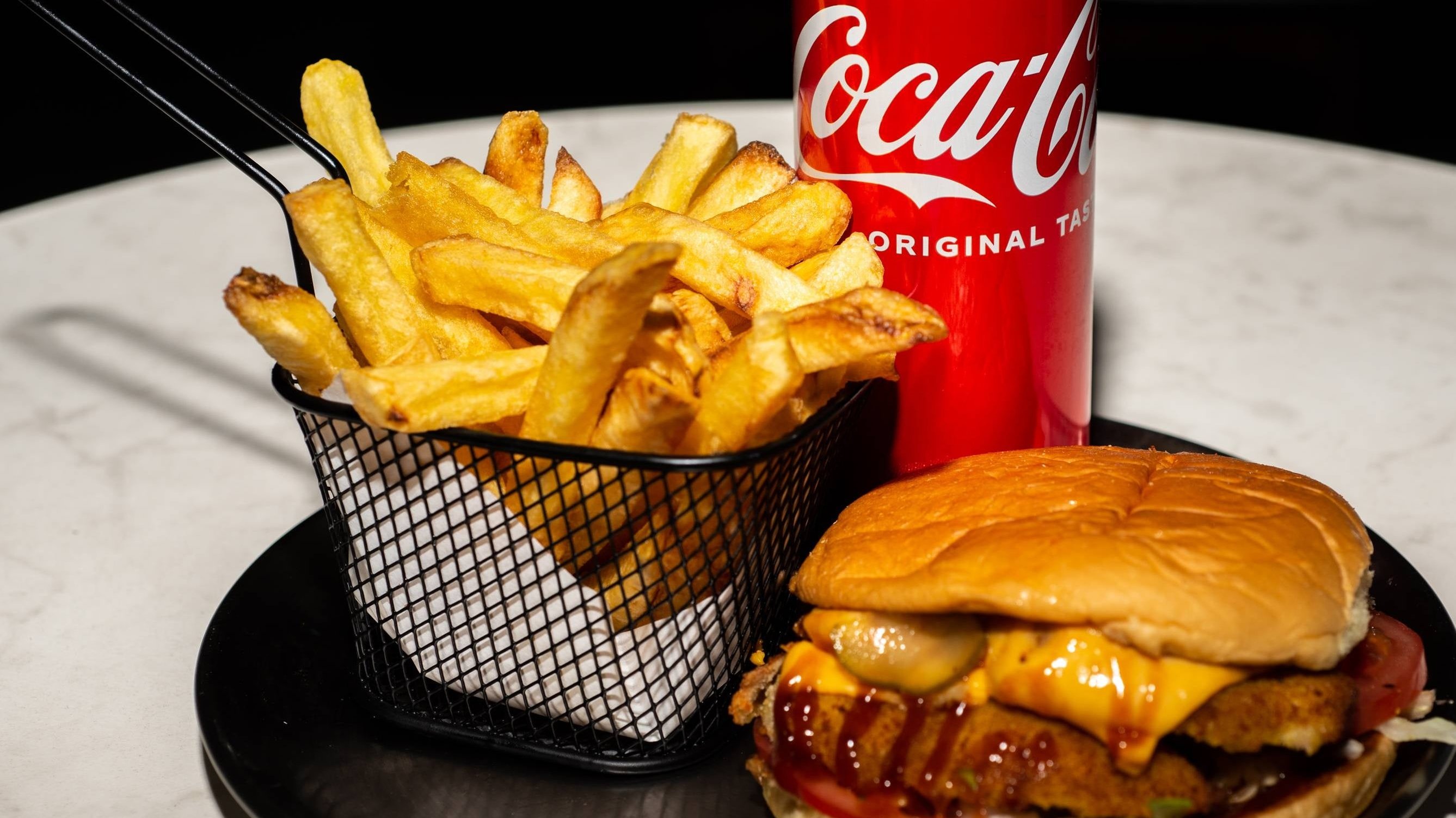 Menu fried chicken burger🐔🍔
